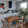 Okap wyspowy Globalo Cylindro Isola 39.6 Blue tuba