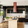 Okap wyspowy Globalo Cylindro Isola 39.5 Rose tuba