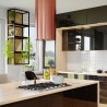 Okap wyspowy Globalo Cylindro Isola 39.5 Rose tuba