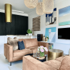 Okap wyspowy Globalo Cylindro Isola 39.5 Gold tuba