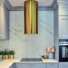 Okap wyspowy Globalo Cylindro Isola 39.5 Gold tuba