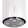 Okap wyspowy Globalo Cylindro Isola 39.5 White biały tuba