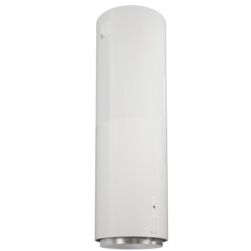 Okap wyspowy Globalo Cylindro Isola 39.5 White biały tuba