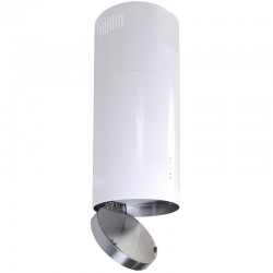 Okap wyspowy Globalo Cylindro Isola 39.5 White biały tuba
