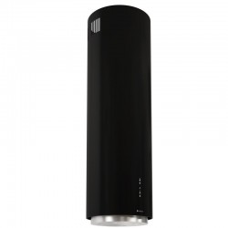 Okap wyspowy Globalo Cylindro Isola 39.5 Black czarny tuba