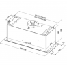 Okap do zabudowy Globalo Lofetti 70.1 Inox