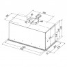 Okap do zabudowy Globalo Retio 60.1 Inox
