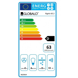 Okap do zabudowy Globalo Rigelo 60.2 Biały